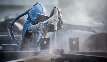 Near-White Metal Blast Cleaning (SSPC-SP 10/NACE No. 2)